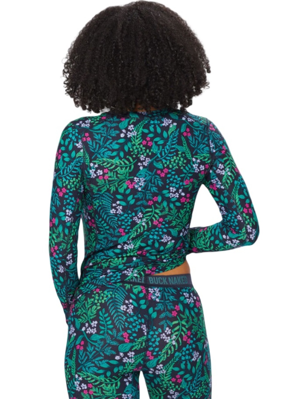 Duluth Trading Co. Buck Naked Floral Base Layer Top NWT Size S - Picture 4 of 6